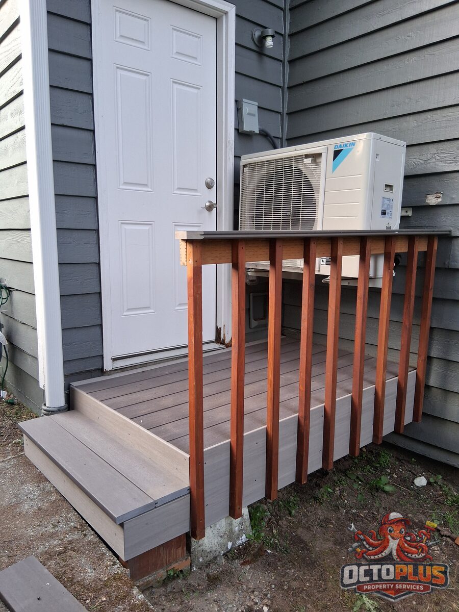 Entry deck & stairs rebuild — after