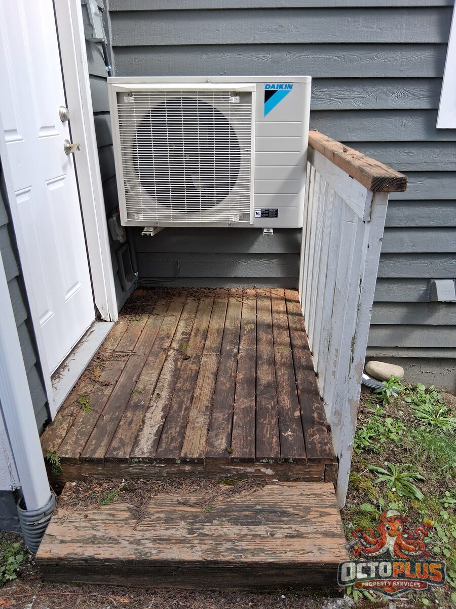 Deck platform replacement — before